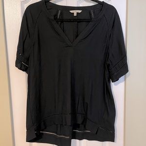 Calvin Klein Black V Neck Blouse